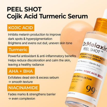 Dr.Melaxin Kojic Acid Turmeric Face & Body Care Set (4 Pcs)