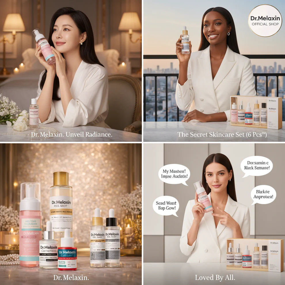 Dr. Melaxin™ Glass Skincare set (6-Pc Set)