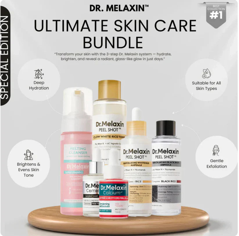 Dr. Melaxin™ Glass Skincare set (6-Pc Set)