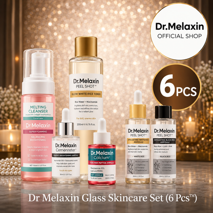 Dr. Melaxin™ Glass Skincare set (6-Pc Set)