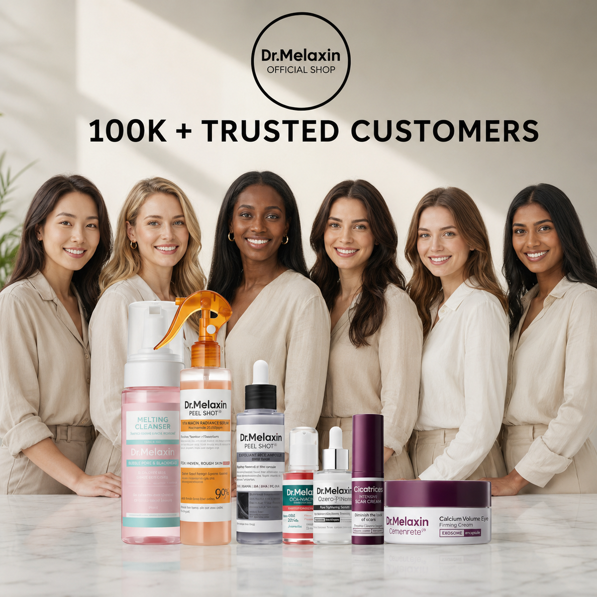 Dr. Melaxin™ Glass Skincare set (7-Pc Set)