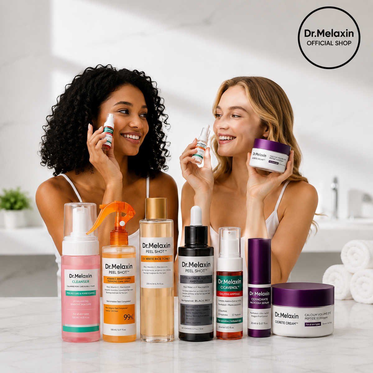 Dr. Melaxin™ Glass Skincare set (7-Pc Set)