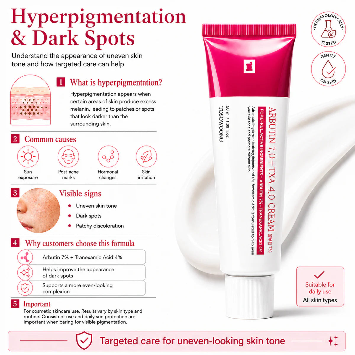 KOREAN Arbutin Brightening Cream