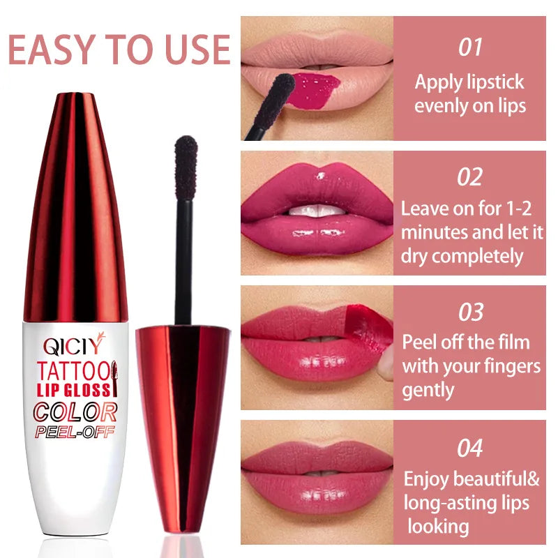 Tattoo Lip Gloss Peel-Off™ | Waterproof & Long-Lasting