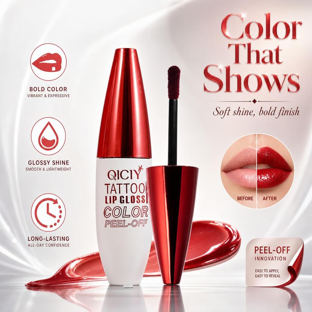 Tattoo Lip Gloss Peel-Off™ | Waterproof & Long-Lasting