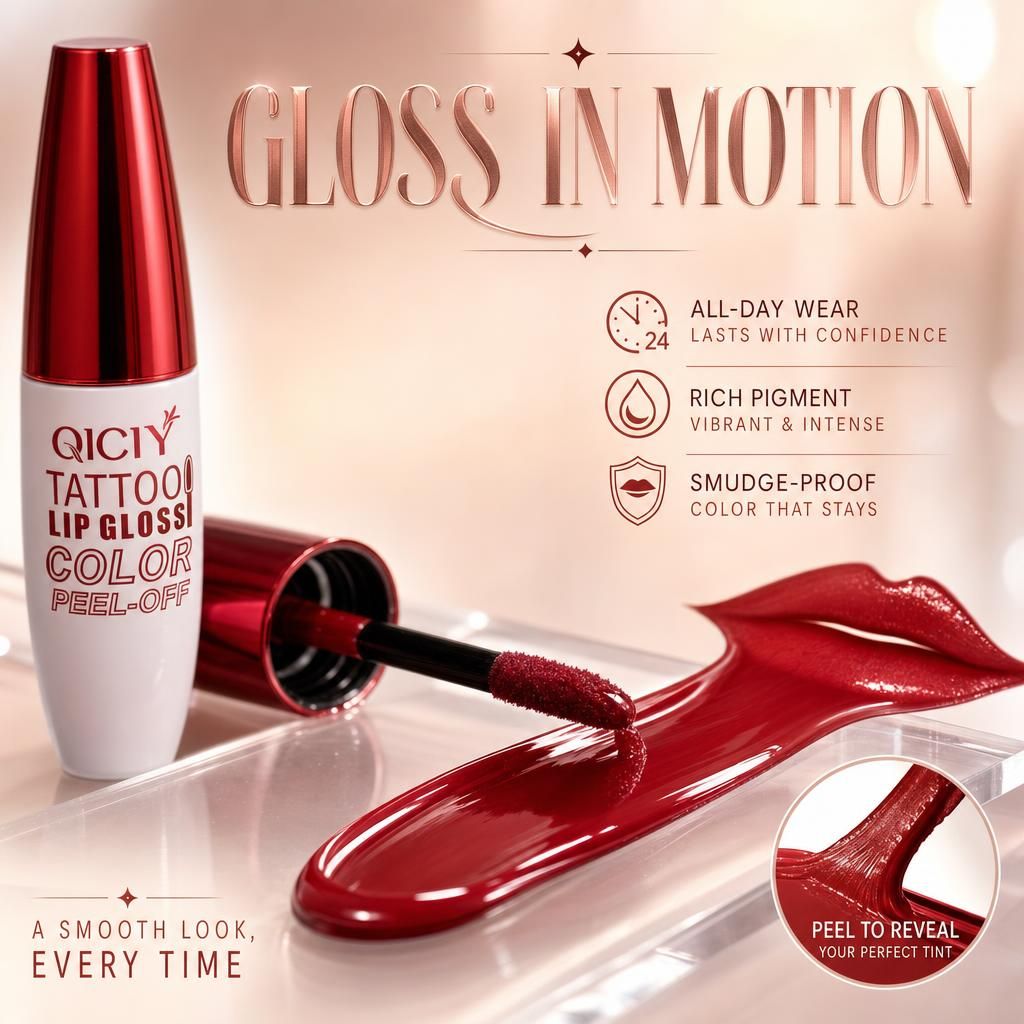 Tattoo Lip Gloss Peel-Off™ | Waterproof & Long-Lasting